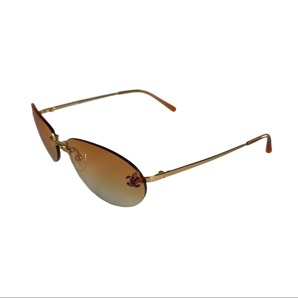 Chanel CC Logo Rimless Sunglasses - Picture 5 of 13